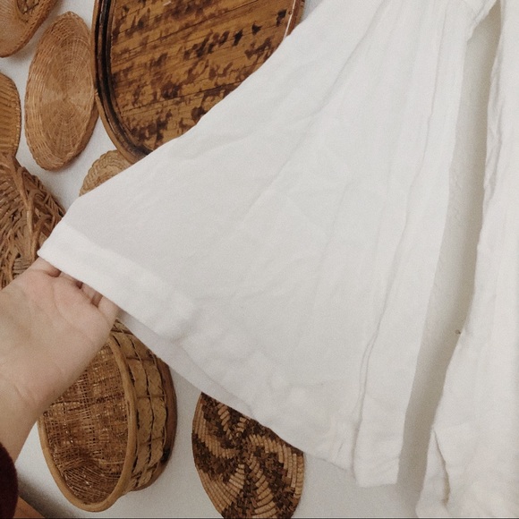 ๐ MOVING SALE! ๐ White fp bell sleeve top - Picture 2 of 3
